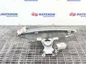Rear door window regulator with motor