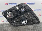 Rear door window regulator with motor