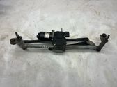 Front wiper linkage and motor