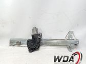 Rear door window regulator with motor