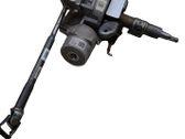 Steering wheel axle set