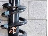 Rear shock absorber with coil spring