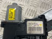 Rear door window regulator with motor