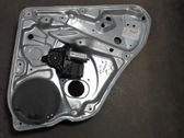 Rear door window regulator with motor