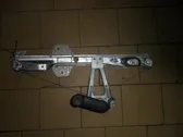 Rear door window regulator with motor