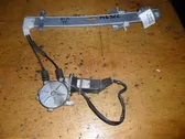 Rear door window regulator with motor