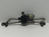 Front wiper linkage and motor