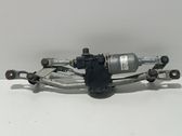 Front wiper linkage and motor