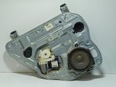 Rear door window regulator with motor