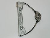 Rear door window regulator with motor