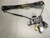 Rear door window regulator with motor