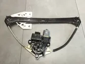 Rear door window regulator with motor