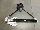 Rear door window regulator with motor