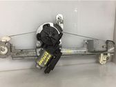 Rear door window regulator with motor