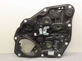 Rear door window regulator with motor