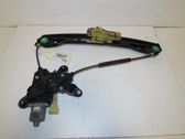 Rear door window regulator with motor