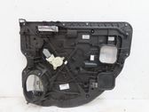 Rear door window regulator with motor