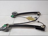 Rear door window regulator with motor