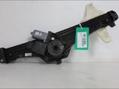 Rear door window regulator with motor