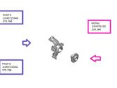 Front wheel hub spindle knuckle