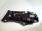 Rear door window regulator with motor