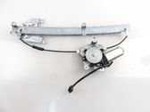 Rear door window regulator with motor