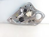 Rear door window regulator with motor