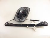Rear door window regulator with motor