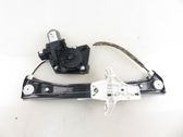 Rear door window regulator with motor