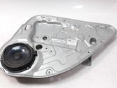 Rear door window regulator with motor
