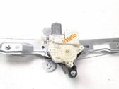 Rear door window regulator with motor