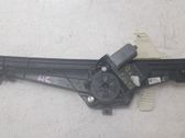 Rear door window regulator with motor