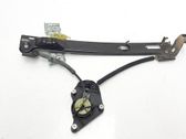 Rear door window regulator with motor