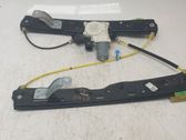 Rear door window regulator with motor