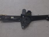 Rear door window regulator with motor