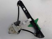 Rear door window regulator with motor