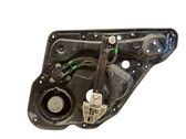 Rear door window regulator with motor
