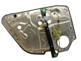 Rear window lifting mechanism without motor