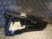 Rear door window regulator with motor