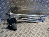 Tringlerie et moteur d'essuie-glace avant