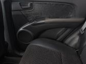 Rear door window regulator with motor