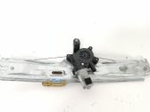 Rear door window regulator with motor