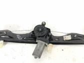 Rear door window regulator with motor