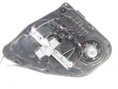 Rear door window regulator with motor