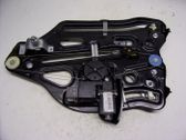 Rear door window regulator with motor