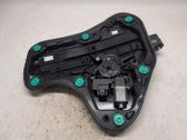 Rear door window regulator with motor