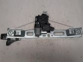 Rear door window regulator with motor