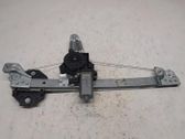 Rear door window regulator with motor