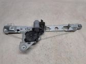 Rear door window regulator with motor