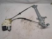 Rear door window regulator with motor